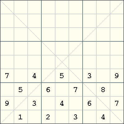 Asterisk Sudoku - Easy 